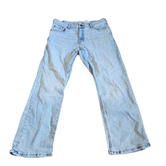 Wrangler Denim - Wrangler Relaxed Boot Light Wash High Rise Denim Jeans Blue Size 4 373